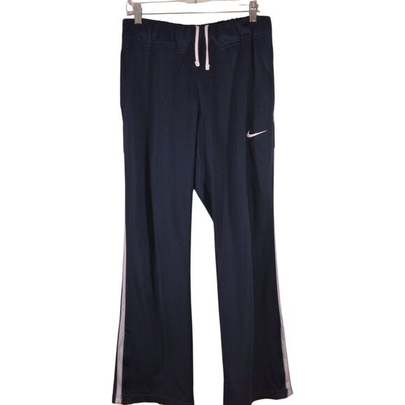 Nike Overtime pants womens M Medium navy blue swoosh logo running gym 598586 - Picture 1 of 10